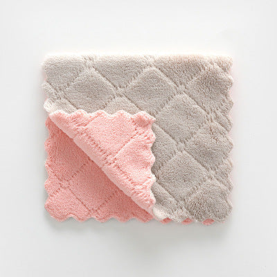 Double-sided strong absorbent rag