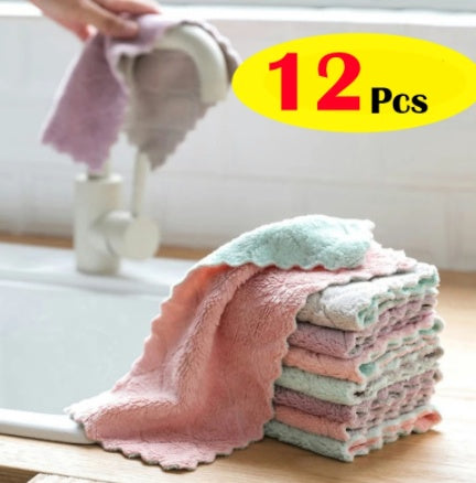 Double-sided strong absorbent rag
