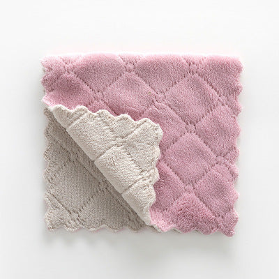 Double-sided strong absorbent rag