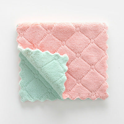 Double-sided strong absorbent rag