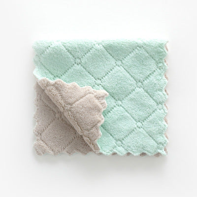 Double-sided strong absorbent rag