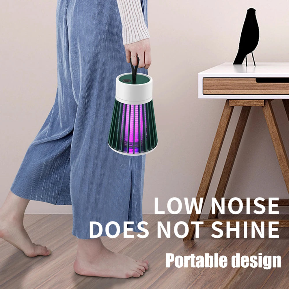 Electric-Shock Physical Mosquito Killer Light Purple Light Mosquito Trap Mosquito Killer Portable OutdoorBedroom USB Rechargeable Mosquito Trap
