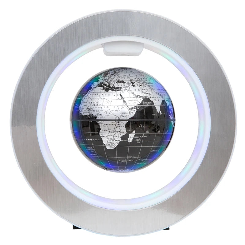 Round LED World Map Floating Globe Magnetic Levitation Light Anti Gravity Magic
