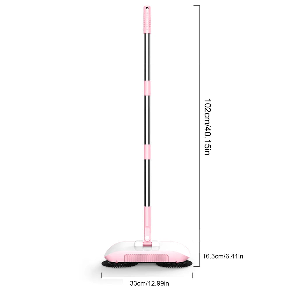 Hand Push Sweeper Household Broom Dustpan Mop Floor All-in-one Machine Gift Mop Sweeper