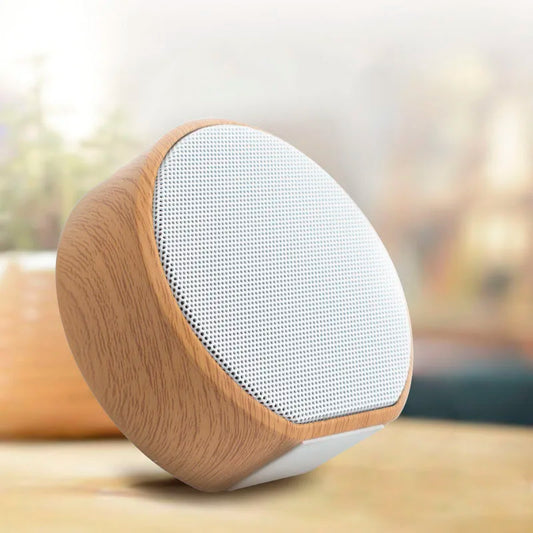 Mini Wood Bluetooth Speaker Portable Outdoor Wireless Support AUX TF