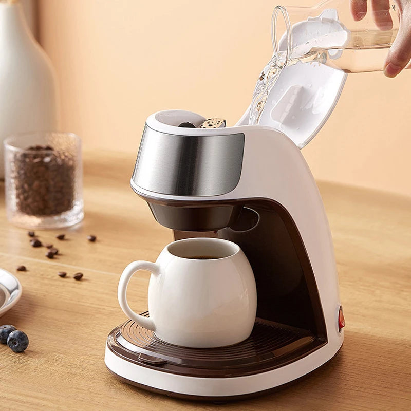 New Coffee Machine Fully Automatic Home Office Mini American Small Portable Coffee Maker