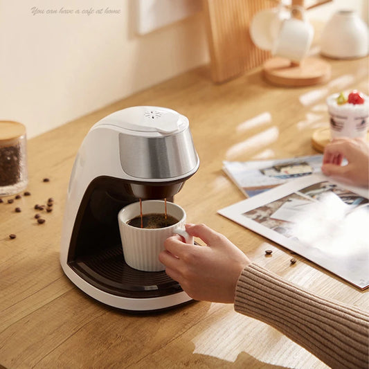 New Coffee Machine Fully Automatic Home Office Mini American Small Portable Coffee Maker